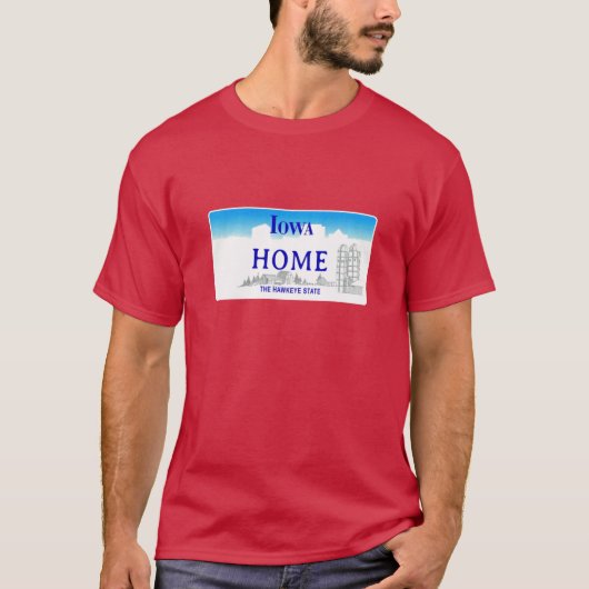 Iowa State kentekenplaat T-shirt (Voorkant)
