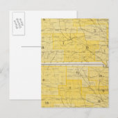 Iowa State Maps Briefkaart (Voorkant / Achterkant)