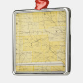 Iowa State Maps Metalen Ornament (Links)