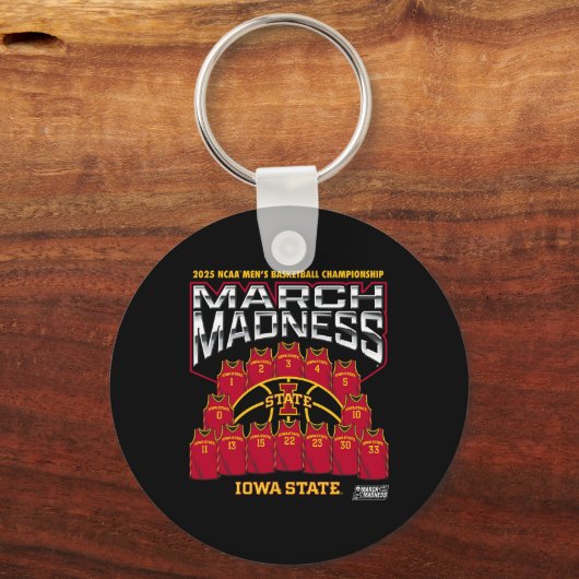 Iowa State March Madness 2025 Heren Sketll Nil  Sleutelhanger (Voorkant)