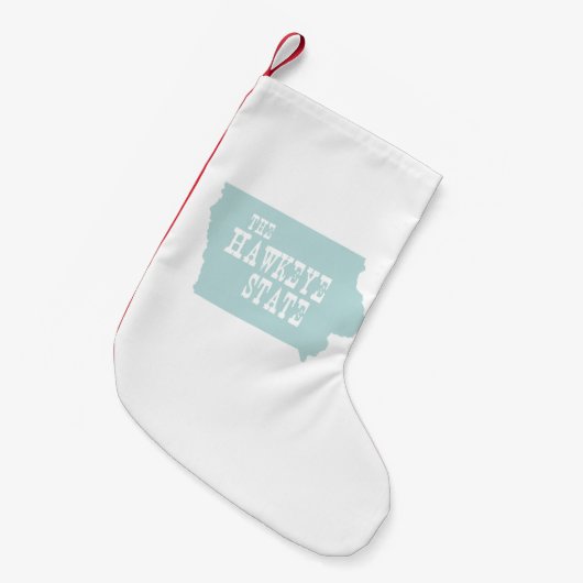 Iowa State Motto Slogan Kleine Kerstsok (Voorkant (Hangend))