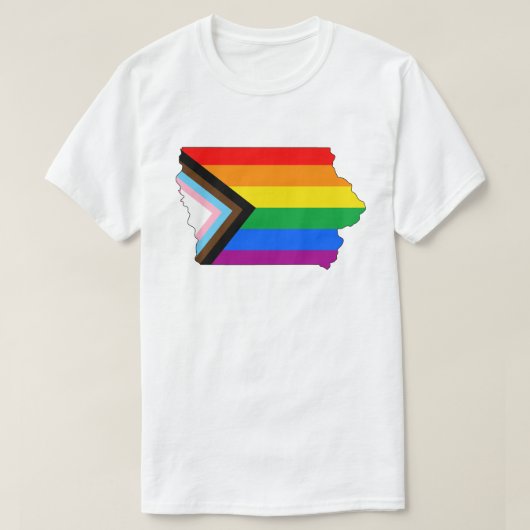 Iowa State Pride LGBTQ Progress Pride T-shirt (Design voorkant)