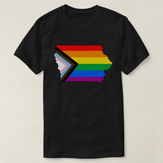 Iowa State Pride LGBTQ Progress Pride T-shirt (Design voorkant)