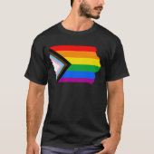 Iowa State Pride LGBTQ Progress Pride T-shirt (Voorkant)