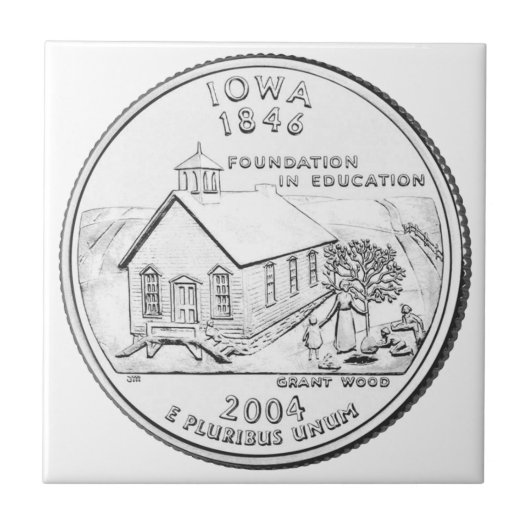 Iowa State Quarter Tegeltje (Voorkant)