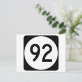 Iowa State Route 92 Briefkaart (Staand voorkant)