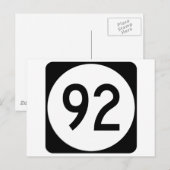 Iowa State Route 92 Briefkaart (Voorkant / Achterkant)