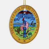 Iowa State Seal Keramisch Ornament (Rechts)
