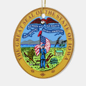 Iowa State Seal Keramisch Ornament (Links)