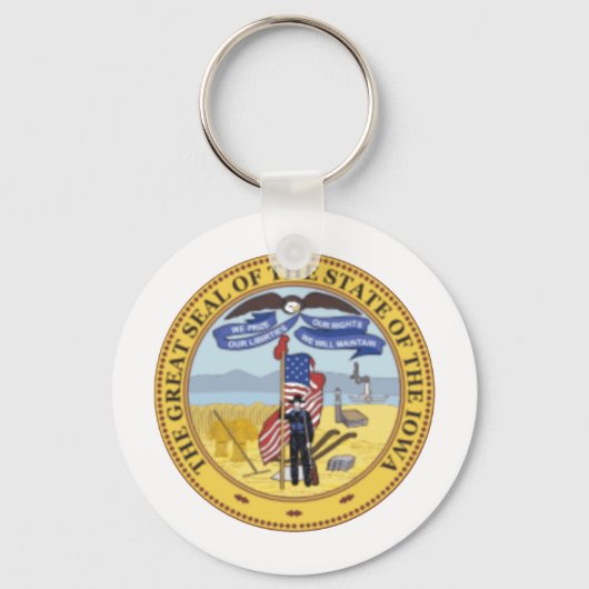 Iowa State Seal Sleutelhanger (Voorkant)