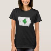 Iowa State St Patrick S Day Iowa Green Shamrock T-shirt (Voorkant)