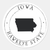 Iowa State Sticker Envelope Seal (Voorkant)