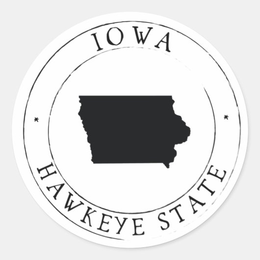 Iowa State Sticker Envelope Seal (Voorkant)