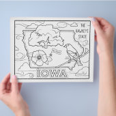 Iowa State Vorm en feiten Kleurplaat Flyer (Hand)
