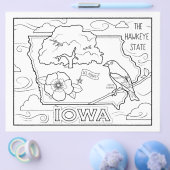 Iowa State Vorm en feiten Kleurplaat Flyer (Enkel)