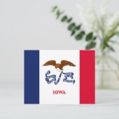 Iowa Statenvlag Briefkaart (Staand voorkant)