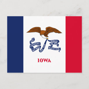 Iowa Statenvlag Briefkaart