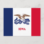 Iowa Statenvlag Briefkaart (Voorkant)