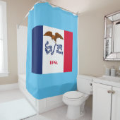 Iowa Statenvlag Douchegordijn (In situ)