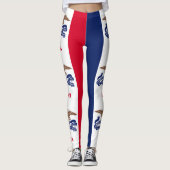 Iowa Statenvlag Leggings (Voorkant)