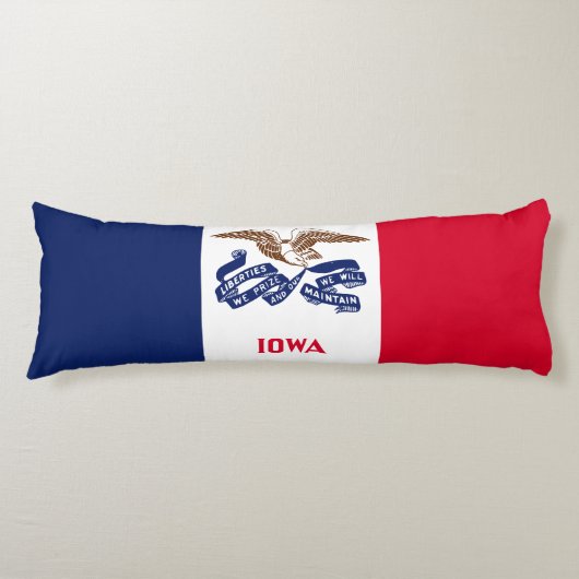 Iowa Statenvlag Lichaamskussen (Voorkant)