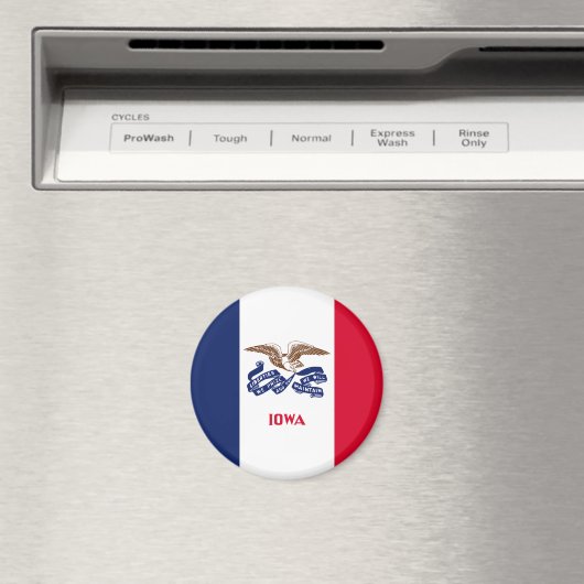 Iowa Statenvlag Magneet (Insitu (Vaatwasser))