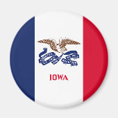 Iowa Statenvlag Magneet (Voorkant)