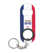 Iowa Statenvlag Mini Flessenopener (Voorkant)