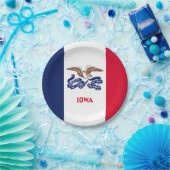 Iowa Statenvlag Papieren Bordje (Feest)