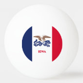 Iowa Statenvlag Pingpongbal (Voorkant)