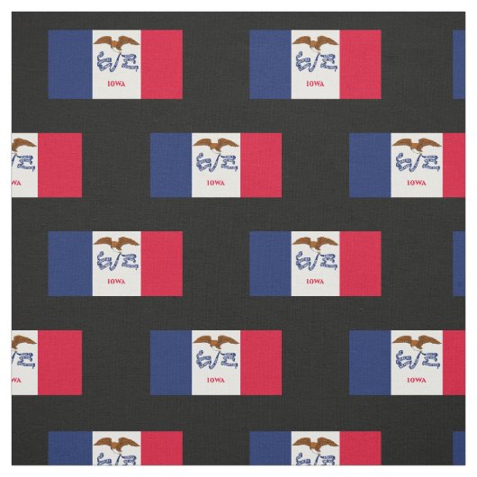Iowa Statenvlag Stof (Swatch)