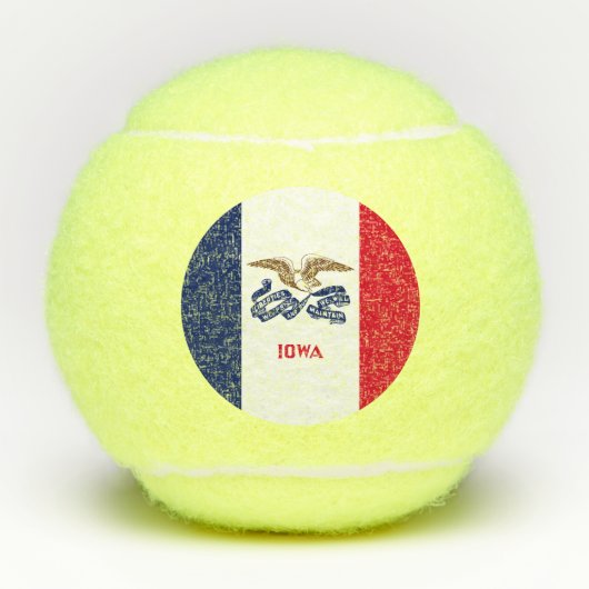 Iowa Statenvlag Tennisballen (Voorkant)