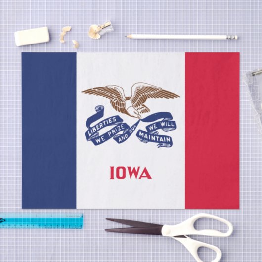 Iowa Statenvlag Tissuepapier (Craft)