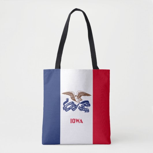 Iowa Statenvlag Tote Bag (Voorkant)