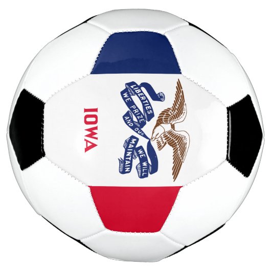 Iowa Statenvlag Voetbal (Gedraaid)