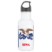 Iowa Statenvlag Waterfles (Voorkant)