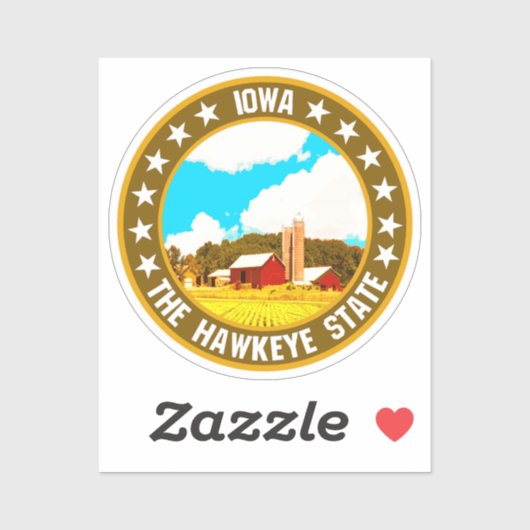 Iowa Sticker (Vel)