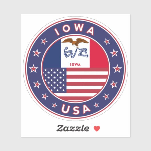 Iowa Sticker (Vel)