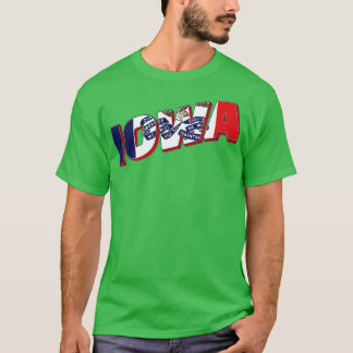 Iowa  stijl retro souvenir 2 t-shirt