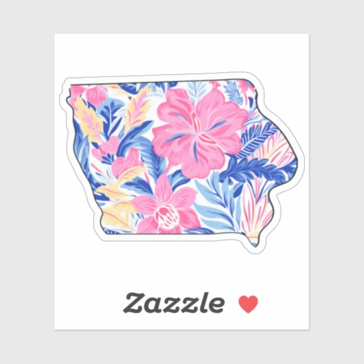 Iowa - Summer Sticker - Lilly Inspired (Vel)
