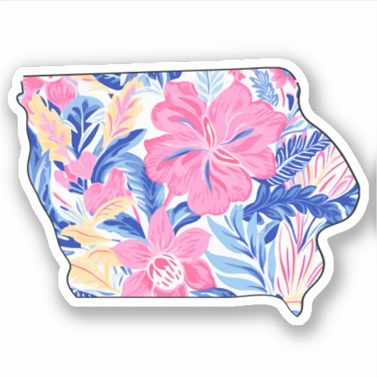 Iowa - Summer Sticker - Lilly Inspired (Voorkant)