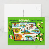 Iowa - Tall Corn State Postcard Briefkaart (Voorkant / Achterkant)