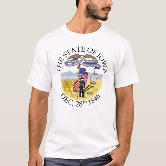 Iowa-teken T-shirt (Voorkant)