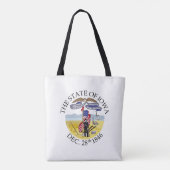 Iowa-teken Tote Bag (Achterkant)