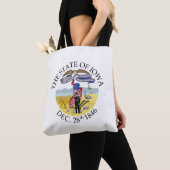 Iowa-teken Tote Bag (Dichtbij)