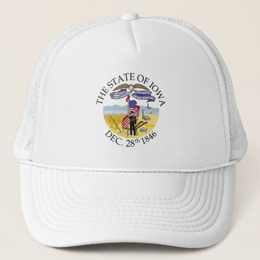 Iowa-teken Trucker Pet (Voorkant)