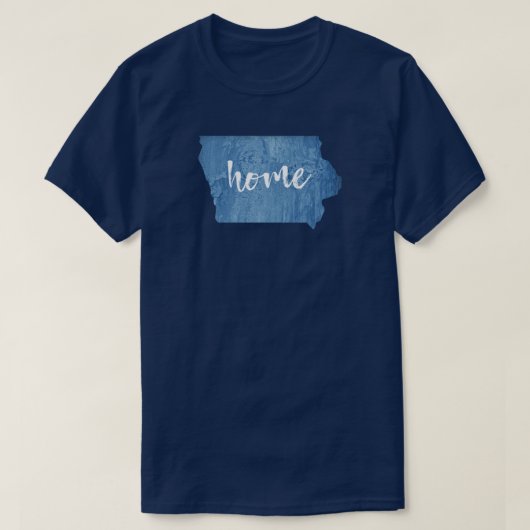 Iowa Thuis Houtstructuur T-shirt (Design voorkant)