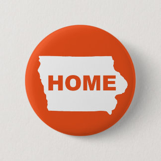 Iowa Thuis Weg Van State Knop Badge Speld Ronde Button 5,7 Cm