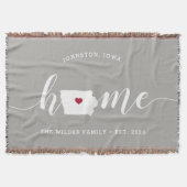 Iowa Thuisstaat Persoonlijk gemaakt Deken (Voorkant)