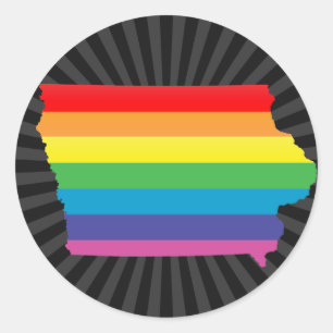 iowa trots. ronde sticker